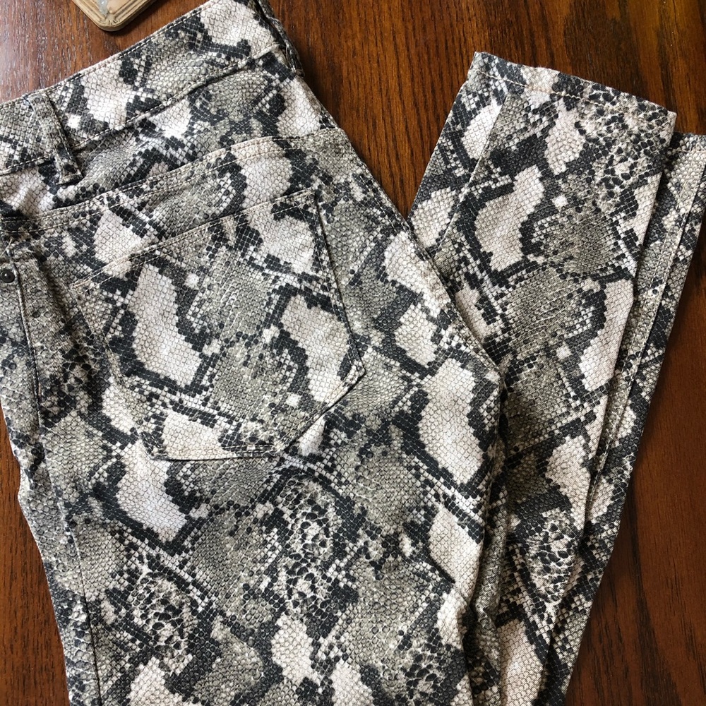 Snake skin pants